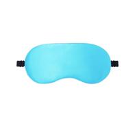 Satin Eye Mask for Sleeping & Teal Sleep Mask Blackout(Lake Blue) | Breathable Polyester Sleeping Eye Mask with Adjustable Strap, Lightweight Portable Drowsy Sleep Mask for Travel Nap
