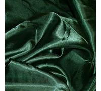 Satin Fabric 60 Inch Wide Polyester Dressmaking Material 15 Vibrant Colours Fine Drape Art Craft Decoration Party Dancewear Bridal Wedding Quilting (Bottle Green)