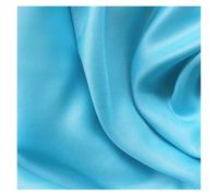 Satin Fabric Polyester Satin Fabric Highend Simulation Silk Gift Box Lining Cloth Solid Color DIY Sewing Doll Dress for DIY Crafts(Blue,100cm by 150cm)