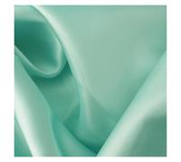Satin Fabric Polyester Satin Fabric Highend Simulation Silk Gift Box Lining Cloth Solid Color DIY Sewing Doll Dress for DIY Crafts(Light Mint,1000cm by 150cm)