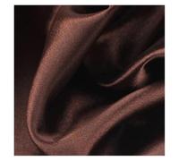 Satin Fabric Polyester Satin Fabric Highend Simulation Silk Gift Box Lining Cloth Solid Color DIY Sewing Doll Dress for DIY Crafts(Brown,1000cm by 150cm)
