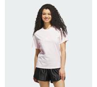 adidas Women's Satin-Filled Logo Graphic Shirt, Distilled Pink, S