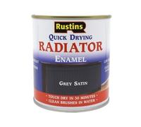 Rustins Quick Dry Radiator Paint Grey Satin 250ml