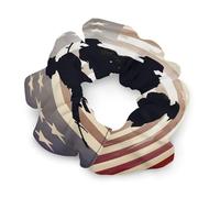 Satin Hair Bands for Women, Armed Forces American Print Elastic Scrunchies Fashion Hair Ties for All Hairstyles Soft And Durable Hair Accessories