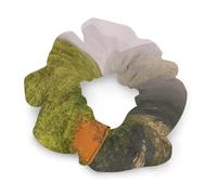 Satin Hair Bands for Women, Mountain Valley with Rainbow Print Elastic Scrunchies Fashion Hair Ties for All Hairstyles Soft And Durable Hair Accessories