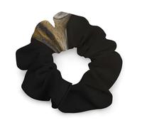 Satin Hair Bands for Women, Owl in The Dark Print Elastic Scrunchies Fashion Hair Ties for All Hairstyles Soft And Durable Hair Accessories