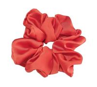 Satin Hair Scarf Oversized Scrunchies Big Rubber Hair Ties Elastic Girs Ponytail Holder Smooth Satin Scrunchie Women Hair Accessories(Red)