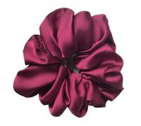 Satin Hair Scarf Oversized Scrunchies Big Rubber Hair Ties Elastic Girs Ponytail Holder Smooth Satin Scrunchie Women Hair Accessories(Dark red)