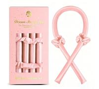 Satin Heatless Curling Set - Hair Rollers for Curls Heatless Hair Curlers & Hot Rollers Hair Curlers to Sleep in Curling Rod Headband Curler (Dreamy Rosy Clouds)