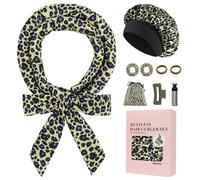 Satin Heatless Overnight Curls, Curlers for Overnight Curls Without Heat, 70" Curling Band Overnight Curls Heatless Curls Band, 9 Piece Curlers Without Heat Set for Long Hair