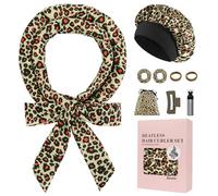 Satin Heatless Overnight Curls, Curlers for Overnight Curls Without Heat, 70" Curling Band Overnight Curls Heatless Curls Band, 9 Piece Curlers Without Heat Set for Long Hair