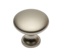 (Satin) Kitchen Cupboard Cabinet Door Drawer Round Knob Handle Terni by GTV 11 Colours