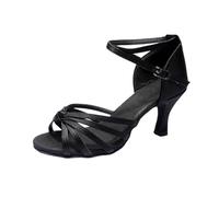 Satin Latin Dance Shoes Ballroom Practice Performance Dancing Shoes,Model 217