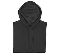 Satin Lined Hoodie Women's Casual Long Sleeve Satin Pullover Hoodie Sweatshirt Tops, Black, Large