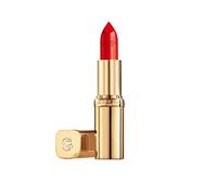 Satin Lipstick & Moisturizing Lip Colour, L'Oréal Paris Color Riche, Infused with Argan Oil & Vitamin E for 12HR Hydration, Smooth & Non-Creasing, Shade:125 Red