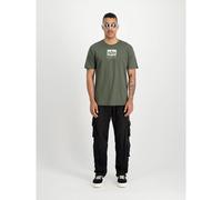 Satin logo T-shirt Alpha Industries Vert S
