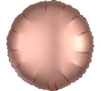 Satin Luxe Round Foil Balloon in a box inflated and Decorated 18 Inch