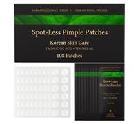 108pcs Pimple Patches with 2% Salicylic Acid + Tea Tree Oil + Hyaluronic Acid - Spot Patches for Acne Treatment Face Care - Korean Skincare Spot Treatment - Acne Patches - Satin Naturel