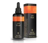 Satin Naturel 2-in-1 Organic AM Fluid Moisturiser & Makeup Primer 50ml - Hydrating Day Cream for Glowing, Smooth Skin - Morning Face Care