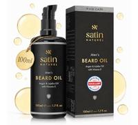 ORGANIC Beard Oil for Men Vegan - 100ml Glass Bottle is 2 x LARGER than Others - Nourishing Beard Conditioner with Jojoba & Argan Oil - All-Natural