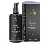 Satin Naturel Cold-Pressed Organic Jojoba Oil 200ml, 100% Pure | Lightweight, fast-absorbing oil for skin, hair and nails. Vegan natural care.