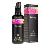 Organic Rosehip Oil 50ml - Multi-use Anti Aging Essential Oil with Vitamin C A E - Face Oil Hair Growth Oil Body Oil Nails and Cuticles Oil - For a Healthy Skin Care Routine - Vegan - Satin Naturel