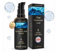 Oligo Hyaluronic Acid Serum for Face 50ml, Face Serum Skincare for a Rejuvenated Skin - Collagen Serum for Face with Organic Aloe Vera for Sensitive Skin - Vegan Skin Care by Satin Naturel