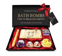 Satin Naturel Luxury Gifts for Women - Organic Handmade Bath Bombs 7pcs with