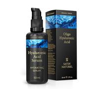 Satin Naturel Oligo Hyaluronic Acid Serum 50ml - Collagen-Boosting Face Serum with Organic Aloe Vera for Sensitive Skin - Vegan Skincare