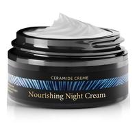 Night Cream Ceramide Moisturiser 50ml, Face Cream for Women with Shea Butter Squalane and Aloe Vera for Sensitive and Dry Skin Moisturiser Face Women - Face Care - Face Moisturiser - Satin Naturel