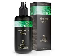 Satin Naturel Organic Aloe Vera Face Mist - 200ml Natural After Sun Spray for a Hydrating Cooling Immediate Effect - Aloe Vera Spray Moisturiser Body Face and Hair - Vegan Skincare