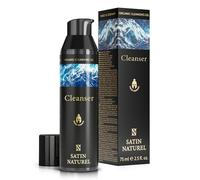 Face Cleanser for Men 75 ml - Beard Wash and Face Wash Men - Aloe Vera Hydrating Cleanser & Pore Cleanser for Mens Skincare - Men Face Wash - Organic Skin Care Made in Germany - Satin Naturel
