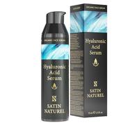 Satin Naturel Hyaluronic Acid Serum for Men 75ml - Day and Night Serum with Aloe Vera and Spirulina - Hyaluronic Acid Serum for Face - Anti Aging Face Cream - Skin Care for Men
