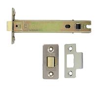 Satin Nickel Fire Door Tubular Latch 127 mm Bolt-Through - C