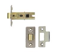 Satin Nickel Fire Door Tubular Latch 63 mm Bolt-Through - C