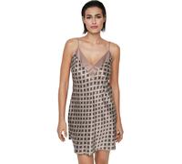 Satin nightdress for women Selmark P116 Sublime Marron M