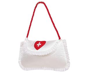 Satin Nurse Handbags Accessory for Fancy Dress