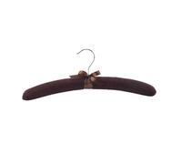 Satin Padded Hangers 5/10pcs Satin Padded Hanger Wood Sponge Coat Cloth Hangers for Clothes(Brown,5pcs)