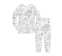 Satin Pajamas for Girls 8 Long Sleeves Button-Down Top Pants Xmas Graphic Pjs Suits Relaxed Fit Loungewear Gifts Girl Silk with Shorts Matching Holiday Set