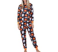 Satin Pajamas for Women Loose Fit Wide Leg Fall-Winter Lounge Sets Skin-Friendly Casual Classic All Seasons Loungewear Ladies Pyjama Sleep Comfy Sleepwear Night Orange