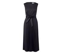 Satin Pleated Dress with Waist Tie Women COMMA Bleu 40