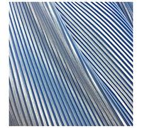 Satin Pleated Fabric Line Texture Fine Stripe Accordion Plisse Fabric for Dress Skirt Sewing Material 57" Width MM373 (Sky Blue)