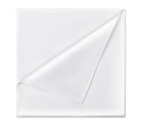 Satin Pocket Square for Men, Vegan Silk Suit Handkerchief, White, 11 x 11 inches