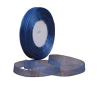 Satin Ribbon 1pc 45meters/roll 12mm Satin Ribbons DIY Wedding Christmas Handmade Bowknot Decoration Webbing Crafts(in Blue,20mm Organza)