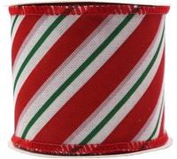 Satin Ribbon, 2.5" 5Yard Christmas Ribbons Multicolor Organza Grosgrain Satin Metallic Glitter(H)