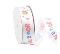 Satin Ribbon - 25mmx18m Create Elegant Gift Wrap Bows, Smooth Double Sided Finish, Bow Ribbon Premium Woven Polyester for Floral Bouquets Party Decorations