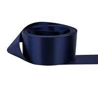 Satin Ribbon. 38mm Wide 5 Meters (Navy Blue) Gift Wrap Ribbon, Ribbons for Gift Wrapping, Christmas Ribbon, Gift Wrapping Ribbon for Crafting, Wedding Party Decor