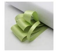 Satin Ribbon 5 Yards Moss Green Grosgrain Satin Ribbon for Packing Christmas Party Decoration Handmade DIY 16 25 38 MM(Lime Juice,6 MM)