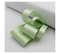 Satin Ribbon 5 Yards Moss Green Grosgrain Satin Ribbon for Packing Christmas Party Decoration Handmade DIY 16 25 38 MM(Seafoam Green,6 MM)