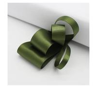 Satin Ribbon 5 Yards Moss Green Grosgrain Satin Ribbon for Packing Christmas Party Decoration Handmade DIY 16 25 38 MM(Moss,6 MM)
